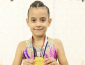 طفلة من القليوبية تحصد المركز الأول فى الجمباز الإيقاعى.. صور