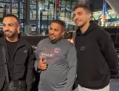 وصول رباعى الأهلى للانضمام لمعسكر الفراعنة بالدوحة.. فيديو