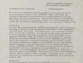 عقد تأسيس شركة آبل معروض للبيع بـ 4 ملايين دولار فى المزاد العلنى