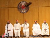 فرقة مديح البرهامية تحيي احتفالية الصحفيين لتوزيع تأشيرات العمرة