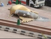 إزالة تمثال الحمامة من ميدان الهلالى فى أسيوط.. ورئيس الحى يوضح الأسباب