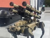 "كلب آلى" سرعة وتفاعل لمعدة عسكرية فى الجناح الصيني بإيديكس 2025.. فيديو