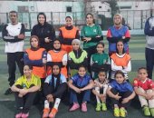 تدريب الفتيات فى خماسيات كرة القدم بسوهاج تحت شعار: ألف بنت.. ألف حلم