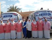 حياه كريمة.. 3300 خدمة طبية مجانية لأهالى قرية مهدى الأخرم ببنى سويف