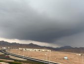 أمطار شديدة تضرب مدينة دهب