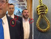 سر ارتداء «دبابيس المشنقة» على بدلة المتطرف اليهودي بن غفير.. صور