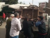 تحرير 7 محاضر فى حملة لرفع الإشغالات بمركز البلينا فى سوهاج