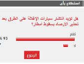 93% من القراء يطالبون بنشر سيارات الإغاثة مع توقعات سقوط الأمطار