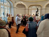 ضمن مبادرة فرحانين بالمتحف الكبير.. كبار السن فى جولة بمتحف محمود خليل