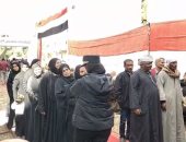 توافد الناخبين على لجان طامية فى الفيوم للتصويت فى انتخابات مجلس النواب