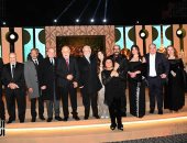 نرمين الفقى وصبرى فواز وخالد زكى أول حضور حفل زفاف ابنة محمد هنيدى