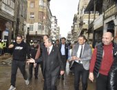 محافظ بورسعيد يتابع التطوير لإعادة الوجه الحضاري لأحياء العرب والمناخ.. صور