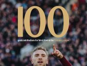 وست هام ضد أستون فيلا.. بوين يصل للمساهمة 100 فى الدورى الإنجليزى