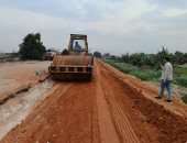 محافظة الجيزة: رصف طريق المريوطية نطاق مراكز أوسيم ومنشأة القناطر