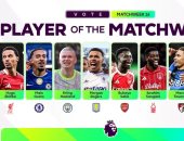 إيكيتيكى ينافس هالاند وساكا على جائزة لاعب الجولة بالدورى الإنجليزى