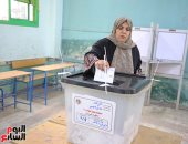 المواطنون يدلون بأصواتهم فى انتخابات مجلس النواب بمنطقة الشرابية بالقاهرة