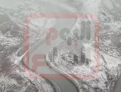 ثلوج تغطى جبال اللوز فى تبوك بالسعودية.. فيديو