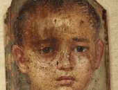 مقتنيات المتحف المصرى.. بورتريه لصبى من العصر الرومانى