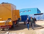 رئيس مركز الفرافرة يتفقد محطة الكهرباء ويتابع الصيانة وانتظام عمل وحدات التوليد
