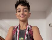 آدم محمود مجدى يتوج بالميدالية الذهبية فى بطولة الجمهورية للجمباز الفنى