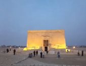 الشمس تغيب عن قدس الأقداس بمعبد قصر قارون.. صور