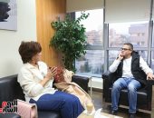 الفنانة القديرة أنوشكا تزور اليوم السابع وتشيد بدورها الإعلامى