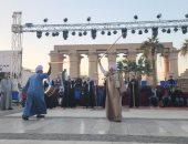 ليالي العظمة بالأقصر.. المهرجان القومى للتحطيب عروض فنية يومية من قلب الصعيد.. لاعبو العصا يبهرون الحضور.. واللعبة تم تسجيلها في قائمة التراث الإنساني باليونيسكو.. والبداية كانت بالدفاع عن النفس.. صور