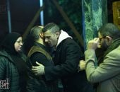 كبار نجوم الفن فى عزاء الفنانة الراحلة سمية الألفى