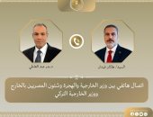 وزير الخارجية يؤكد لنظيره التركى أهمية تثبيت وقف إطلاق النار فى غزة