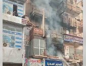 حريق هائل فى عمارة سكنية بطهطا سوهاج ..فيديو