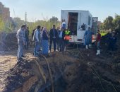 عطل مفاجئ بخط المياه الرئيسي المغذي لقليوب.. والدفع بفرق إصلاح