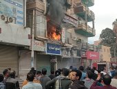 خروج 5 من المصابين بحريق محل فى طهطا بعد تحسن حالتهم الصحية.. فيديو