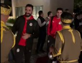 فندق منتخب الفراعنة بالمغرب يحتفل مع اللاعبين بالفوز على زيمبابوى.. فيديو