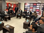 وزير الشباب والرياضة يزور نادى الزمالك والاجتماع مع مجلس الإدارة.. صور