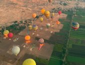 إلغاء تحليق رحلات البالون الطائر فى سماء الأقصر لشدة الرياح وتقلبات الطقس