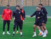 منتخب مصر يخوض مرانه قبل الأخير استعدادا لمواجهة جنوب أفريقيا. صور