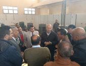 نائب محافظ الجيزة يتفقد المراحل النهائية لتشغيل محطة رفع الصرف الصحى بدهشور
