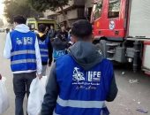 صناع الحياة عضو التحالف الوطنى تتحرك لدعم المتضررين من انهيار عقار إمبابة