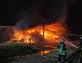 انفجار فى ألمانيا ليلة عيد الميلاد يتسبب بحريق هائل فى منشأة صناعية