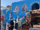 جولة بالفيديو بين بيوت أهل النوبة وأسواقها ضمن مزارات قطار الشباب.. فيديو