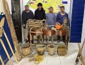 ضبط 4 أشخاص بروض الفرج لقيامهم بالتنقيب غير المشروع عن الآثار