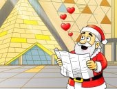 بابا نويل فى مصر بكاريكاتير اليوم السابع