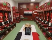 شاهد غرفة ملابس منتخب الفراعنة بملعب أدرار قبل مواجهة جنوب أفريقيا