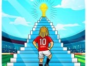 الثامنة يا فراعنة.. كاريكاتير اليوم السابع يحتفى بصعود المنتخب لدور الـ16