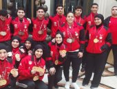 بعثة رفع الأثقال تعود للقاهرة اليوم بعد حصد 102 ميدالية بالبطولة العربية