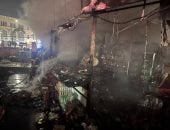 إخماد حريق داخل أكشاك فى منطقة رمسيس دون إصابات.. صور