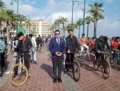 ماراثون دراجات يفتتح فعاليات أسبوع الاستدامة فى دمياط