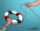 قوافل «زاد العزة».. طوق نجاة للأشقاء بغزة فى كاريكاتير اليوم السابع