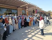 معبد الكرنك يشهد أولى الجولات الميدانية لملتقى ثقافة وفنون الفتاة والمرأة.. صور