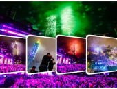 ألعاب نارية وعروض ضوئية تزين سماء تايبيه احتفالًا برأس السنة الجديدة